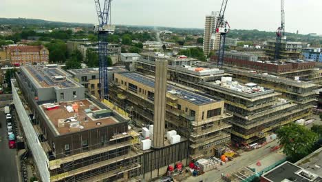Panning shot of building under Construction