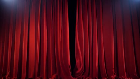 red theater curtains opening