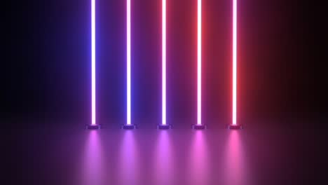 beautiful 3d ultraviolet glowing neon line fluorescent laser lights - 4k seamless loop motion background animation