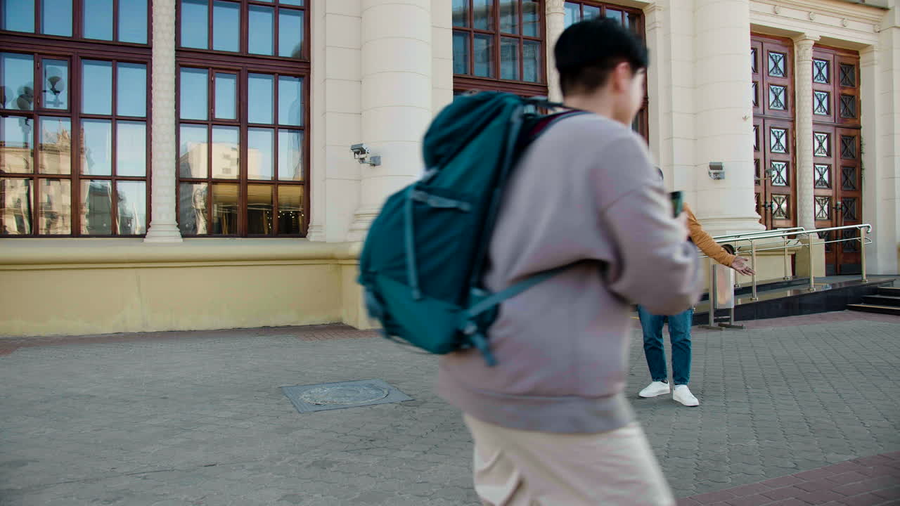 사진을 찍는 친구들