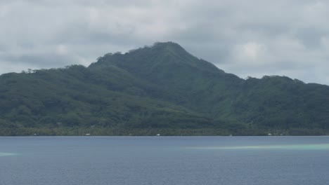 mountains of raiatea island , society islands, french polynesia.