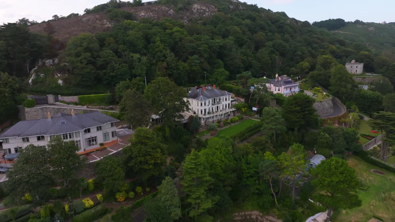 Drone shot over a beautiful houses in Killiney Hill - 4K Cinematic Drone Footage 35