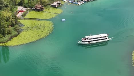 aargau, switzerland, boat cruises through turquoise hallwilersee lake, surrounded by nature and mountain views