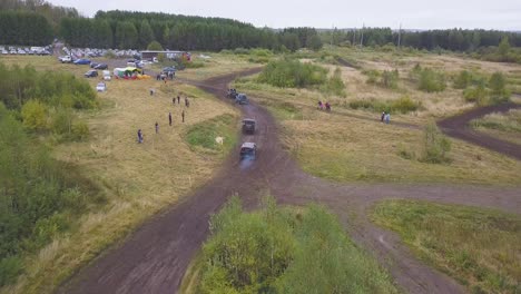 off-road competition in a rural area