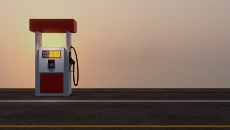 gas pump display and high prices in dollars for fuel