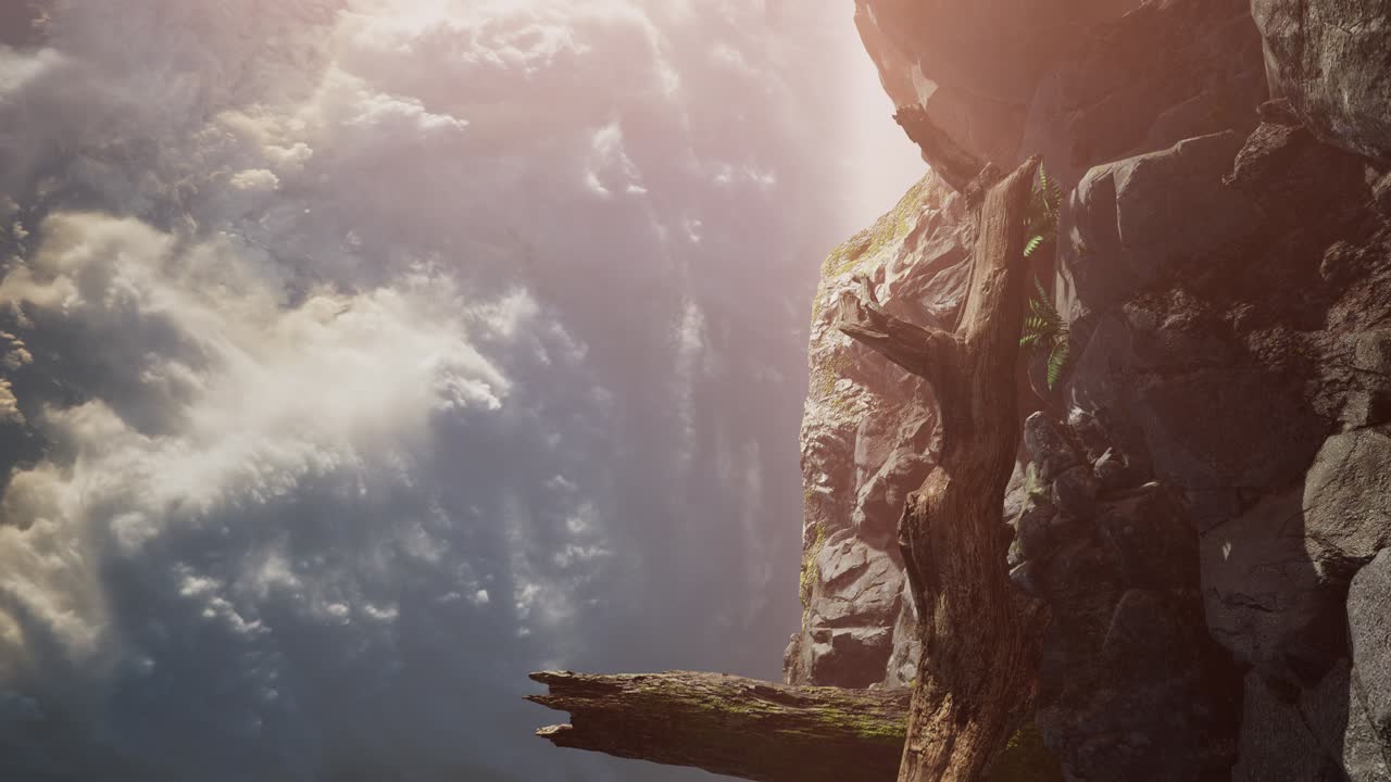 Paisaje de montaña al atardecer