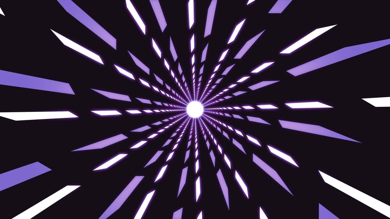 líneas abstractas forma animación púrpura digital minimalista túnel futurista fondo en bucle