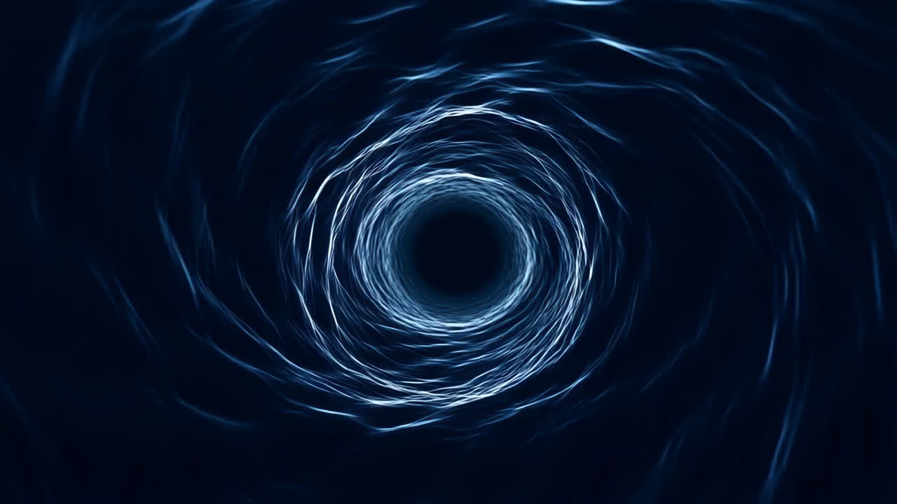 Dark Blue Abstract Energy Tunnel Seamless Loop