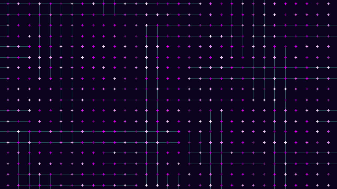 cuadrícula abstracta en blanco y negro con puntos verdes aleatorios
