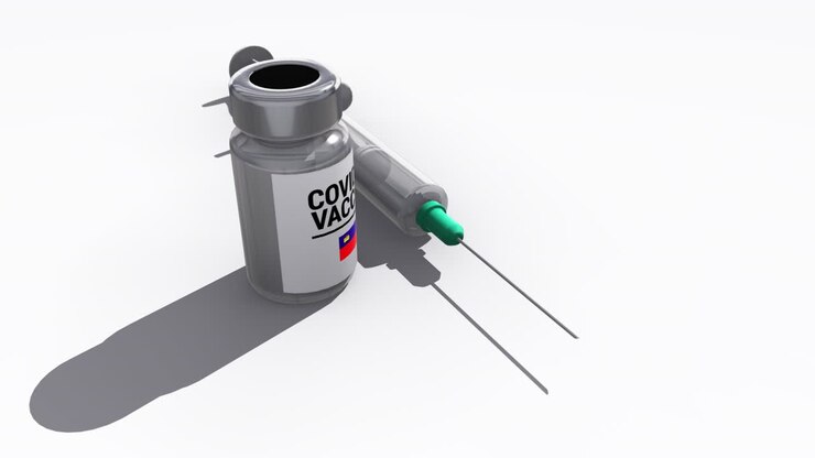 Syringe and Covid-19 Vaccine Bottle Liechtenstein