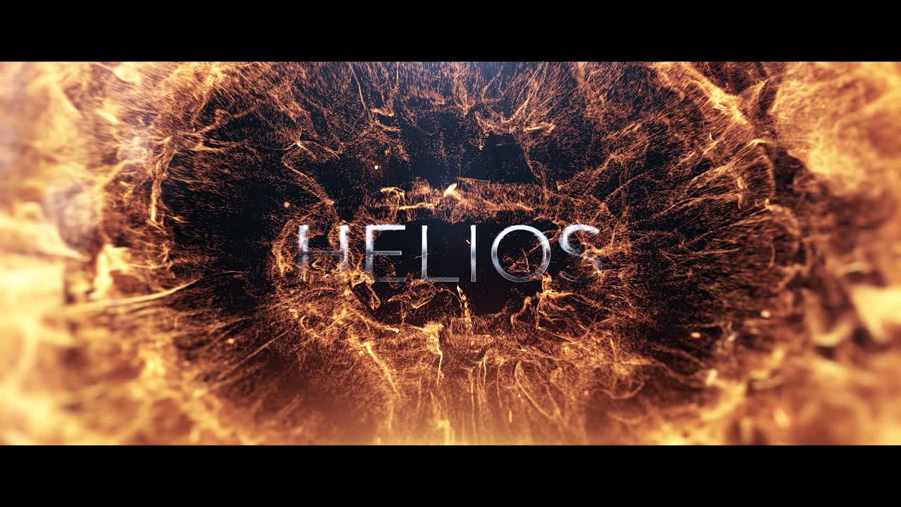 Dynamisk Ildeksplosion Afslører Filmisk Teksttitel