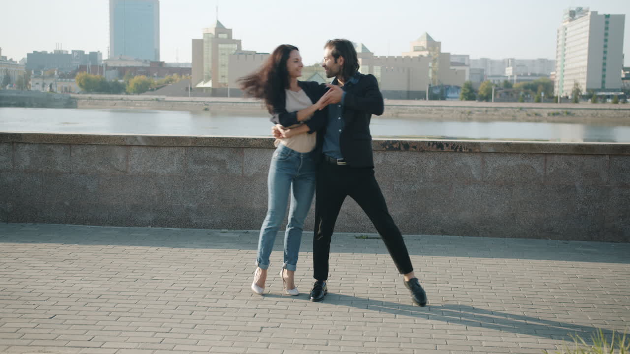Couple Dancing in the City