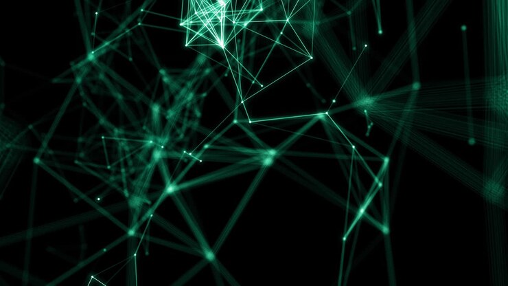 Plexus abstract network titles technology science background loop