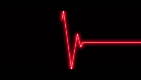 animation of heartbeat monitor ekg line monitor shows heartthrob, seamlessly loop electrocardiogram medical screen with a graph of heart rhythm on black background