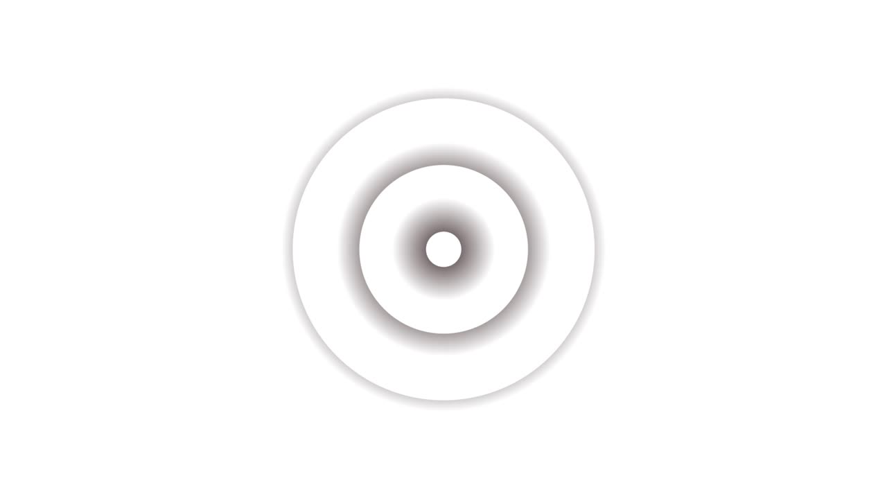 Concentric circles on white background