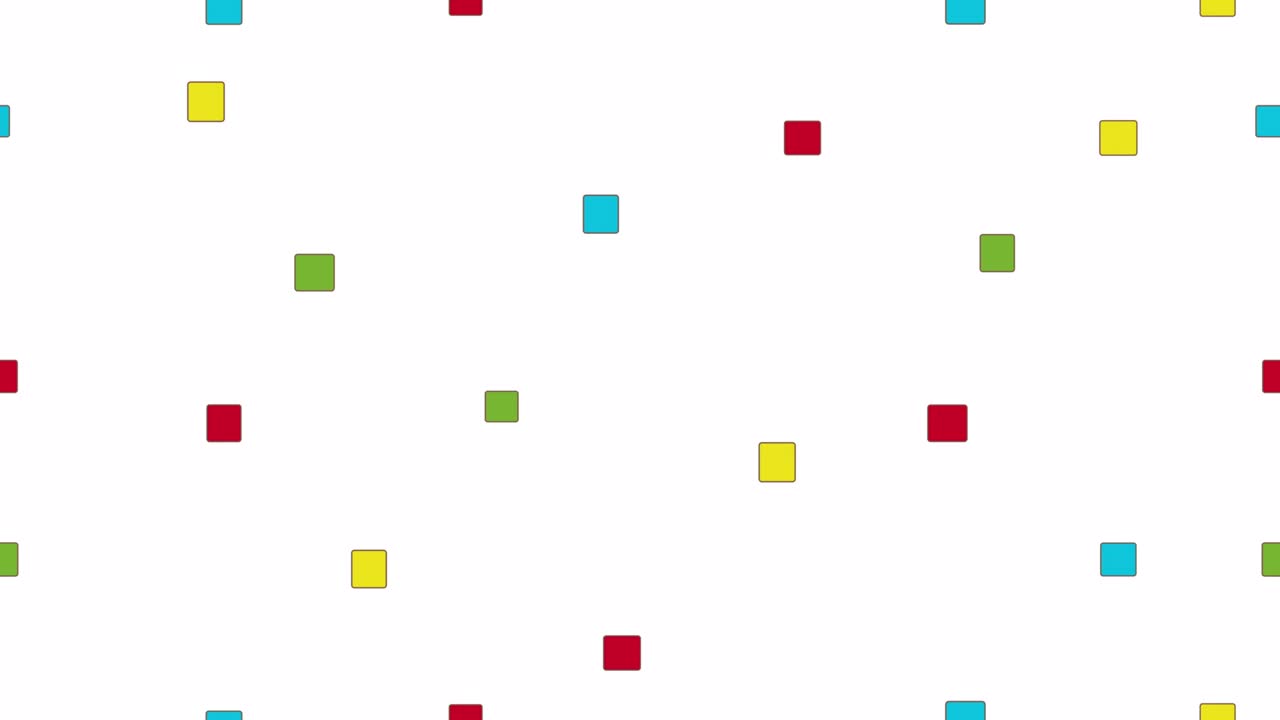 Simple, Handwritten Confetti Animation With White Background