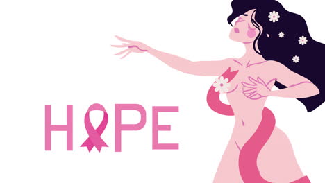 hope lettering breast cancer campaign