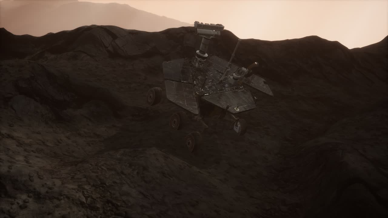 Opportunity Mars exploring the surface of red planet