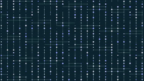 patrón geométrico fondo azul oscuro con cuadrícula de pequeños puntos blancos conectados por líneas