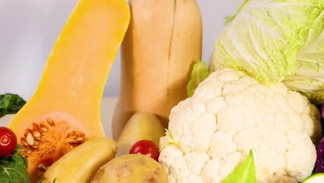 a vibrant mix of fresh vegetables on display