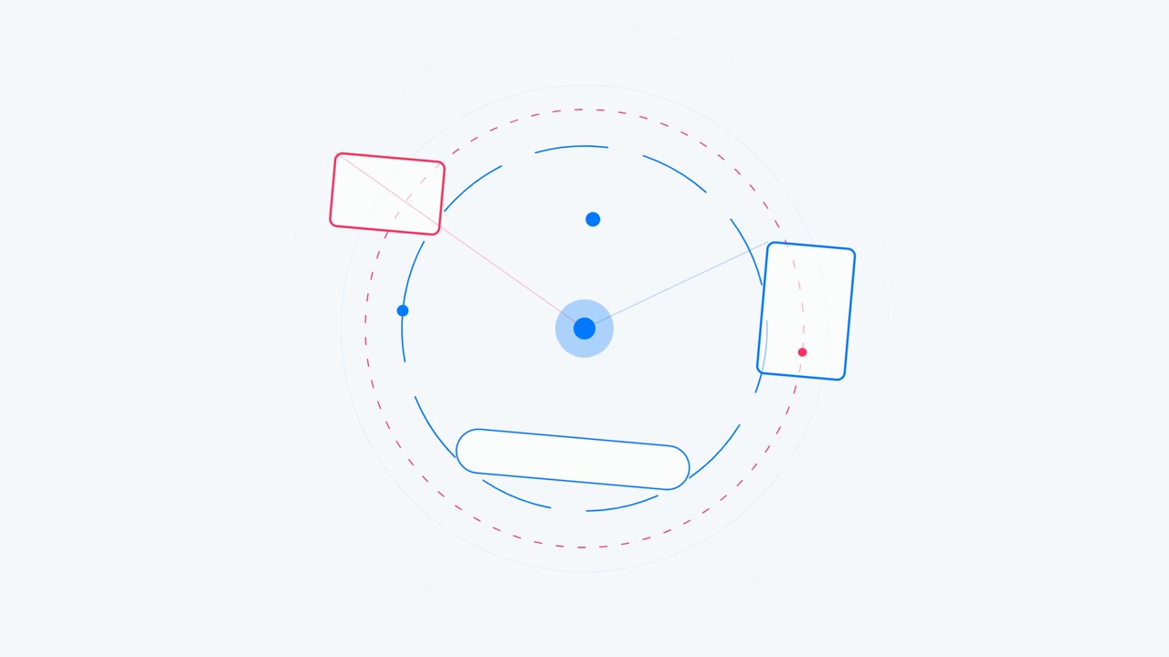 Abstract Motion Graphics with Rotating Geometric Elements