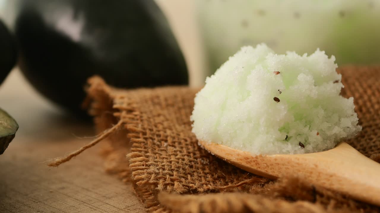 Lime Avocado Sugar Scrub