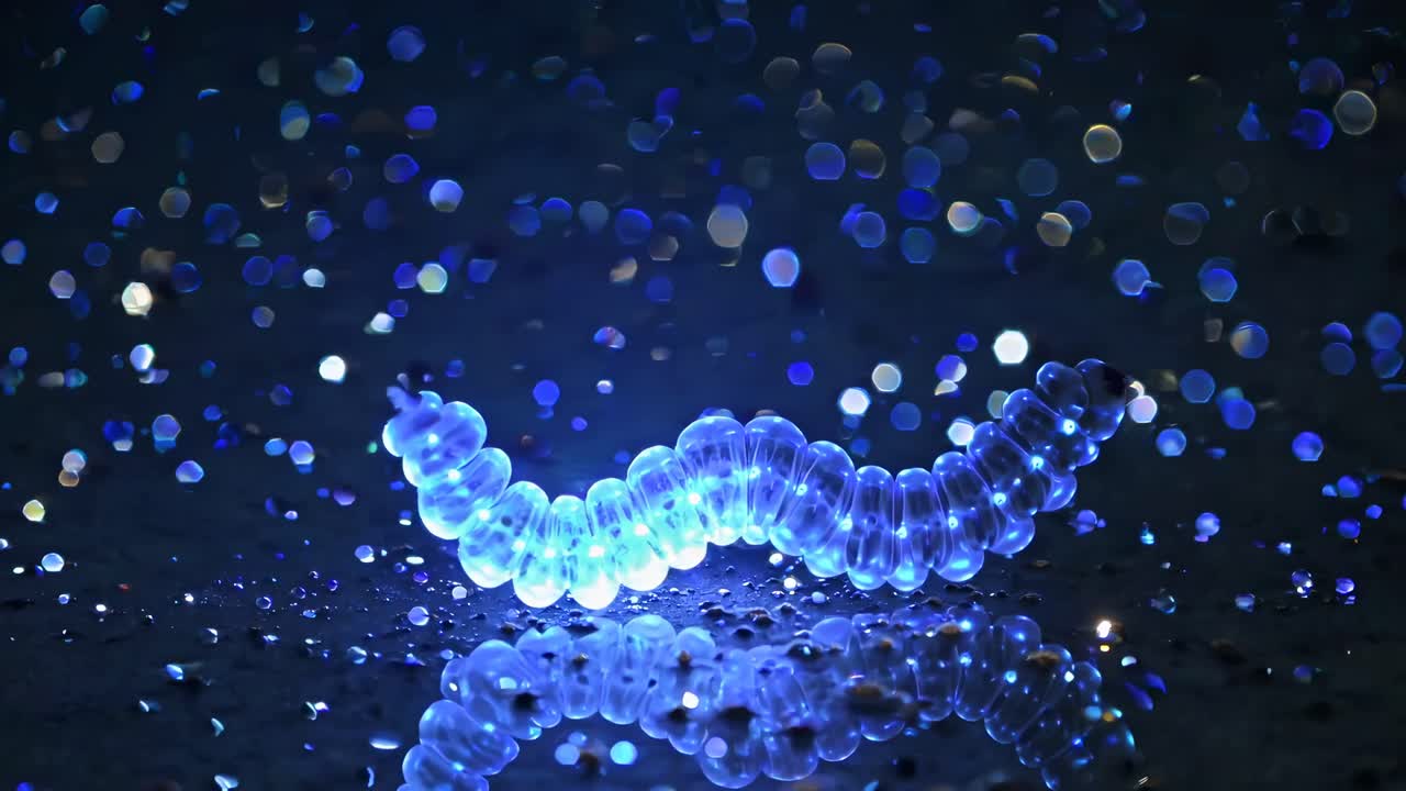 어 속에서 반이는 벌레