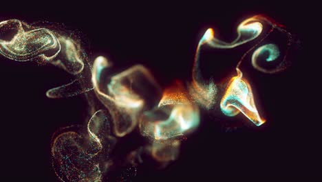 abstract particle flow