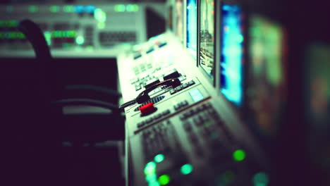 sala de control de la central eléctrica vacía