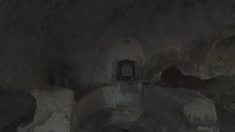 ancient cave chapel interior