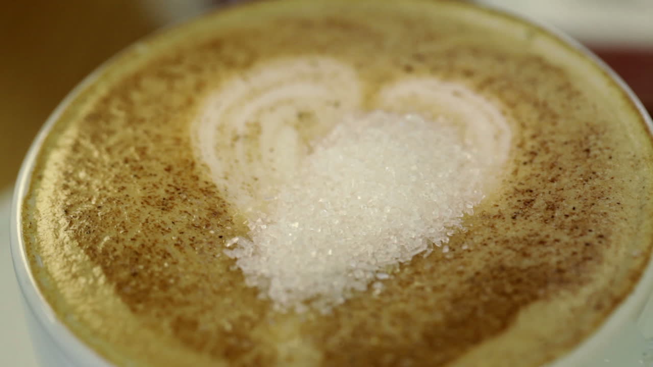 добавление сахара в чашку кофе