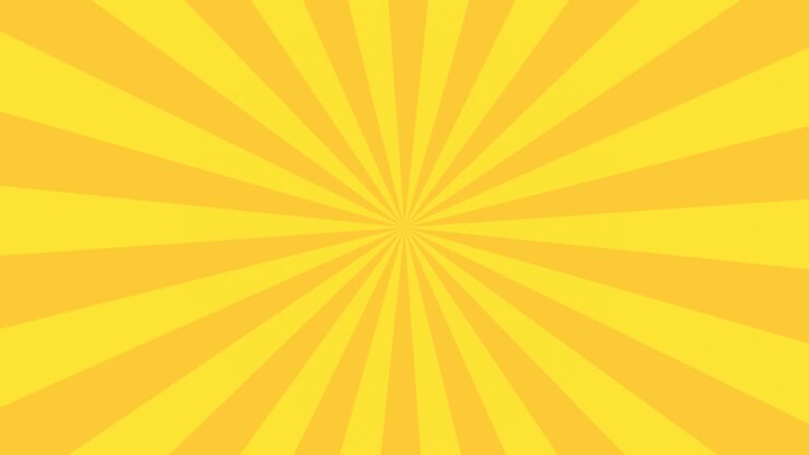 Loop animation of rotating yellow concentration lines, effect background