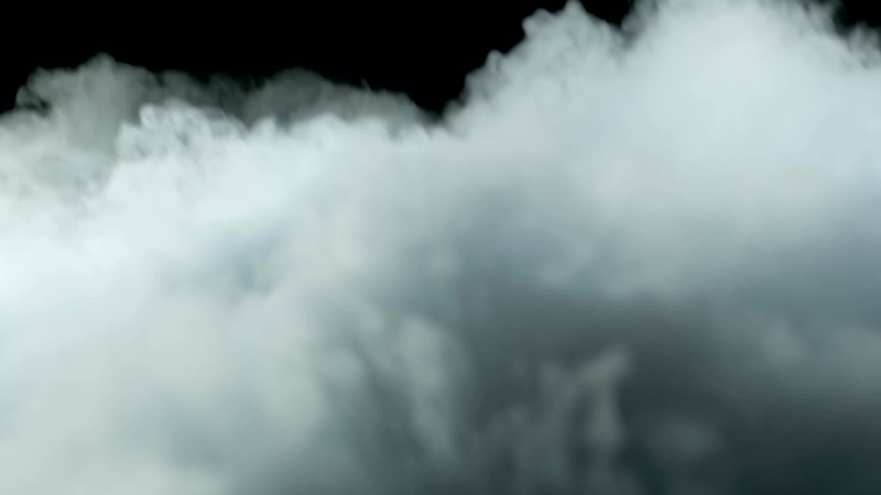 nubes de humo de hielo seco realista