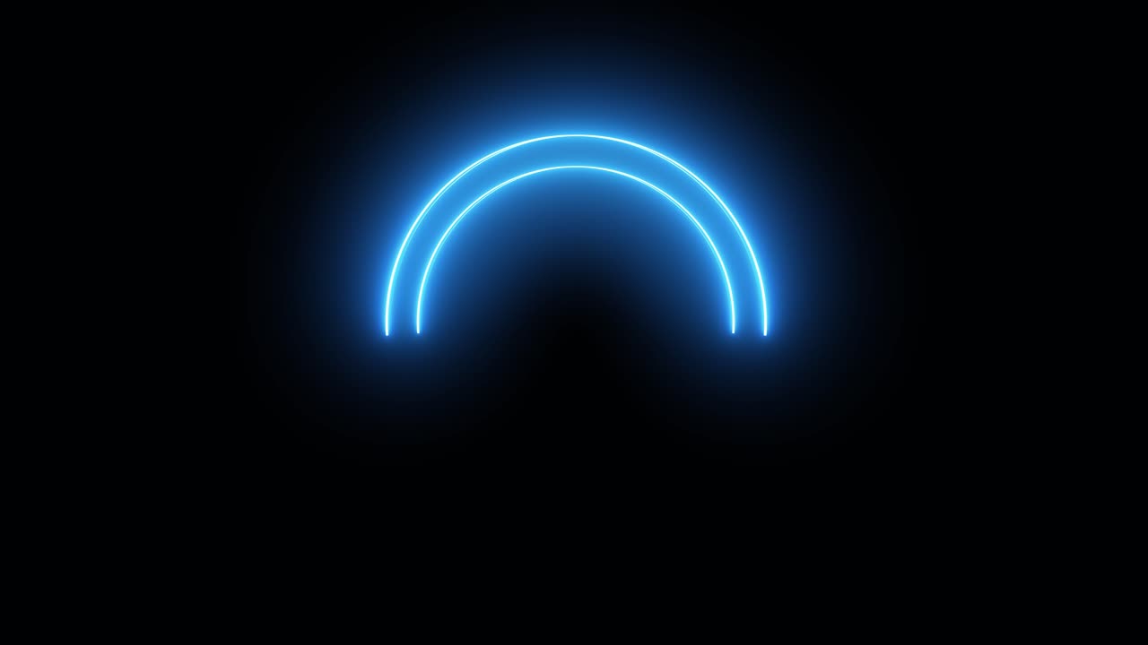 Abstract Glowing Neon Circle