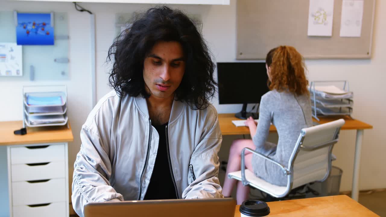 Executives working at desk