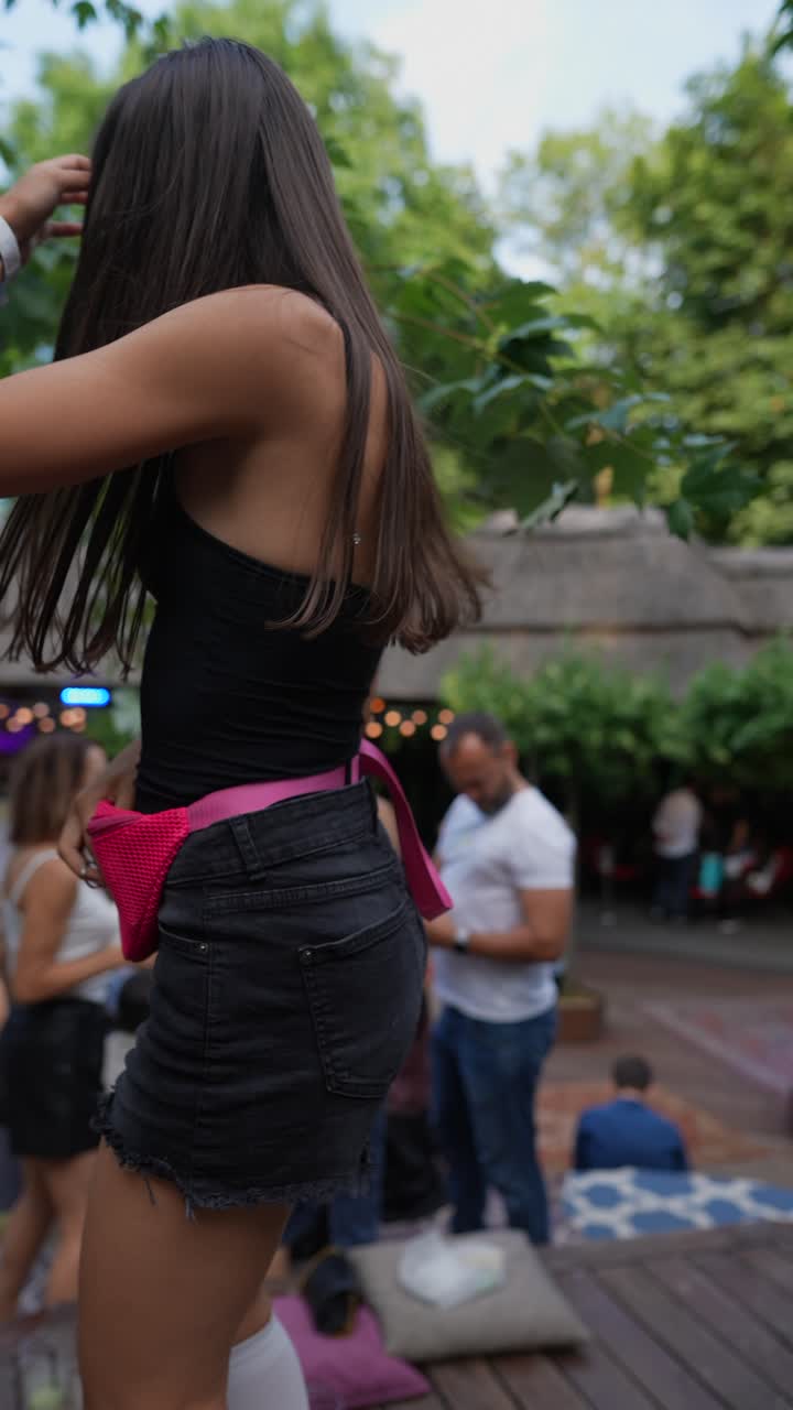 Partying at a Summer Festival