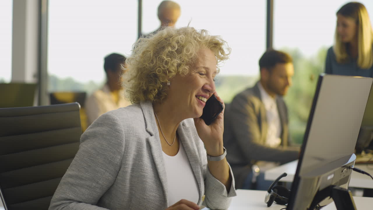 Businesswoman working in an office