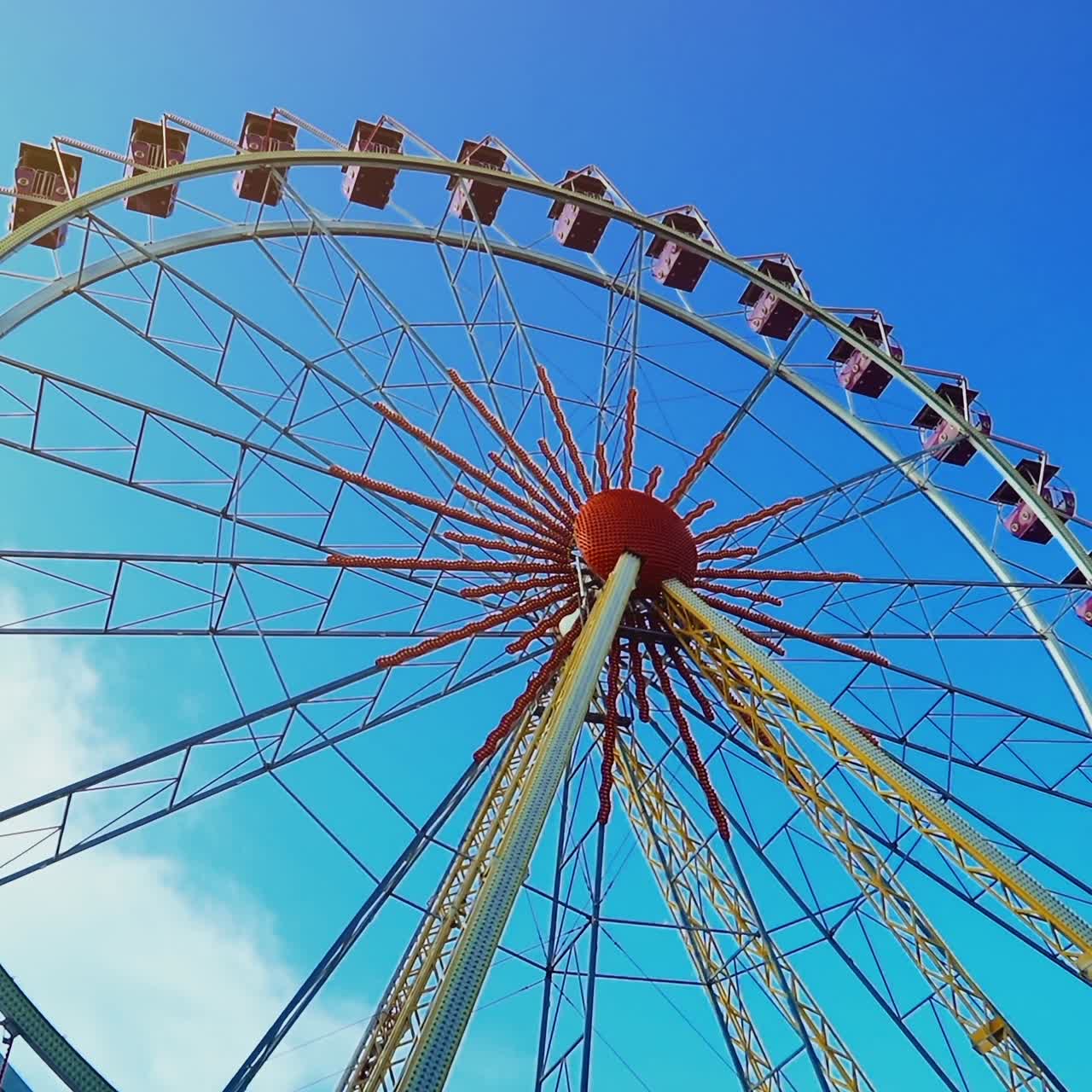 Ferris wheel on amusement park