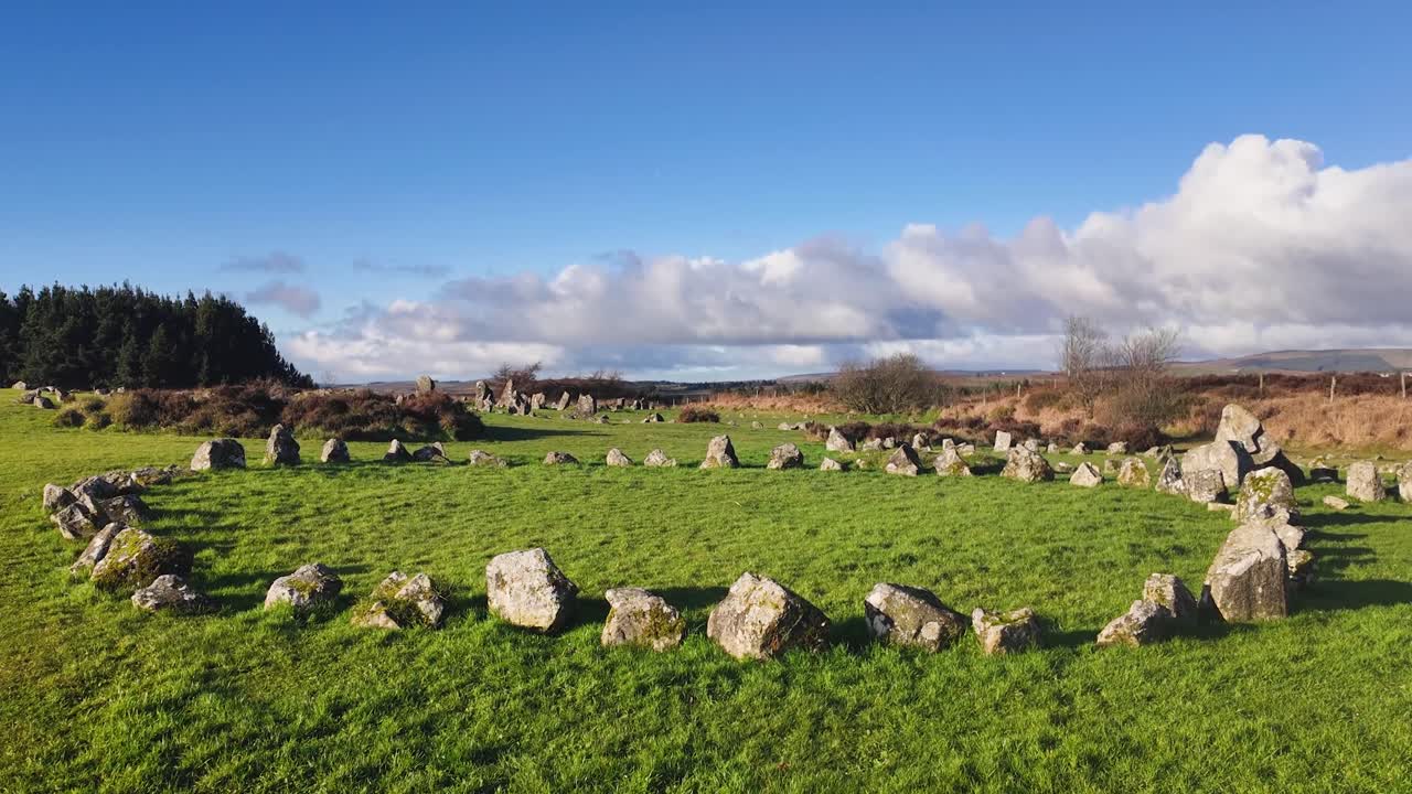 una mirada de 4k a beaghmore strone círculos y alineaciones un asentamiento de la edad del bronce cerca de cookstown co tyrone irlanda del norte