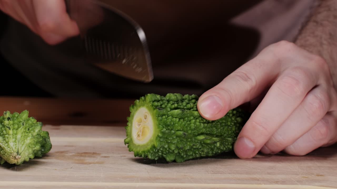 Preparing Bitter Melon