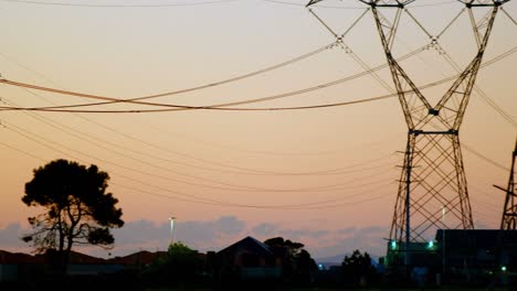 Electric-poles-during-sunset-4K-4k