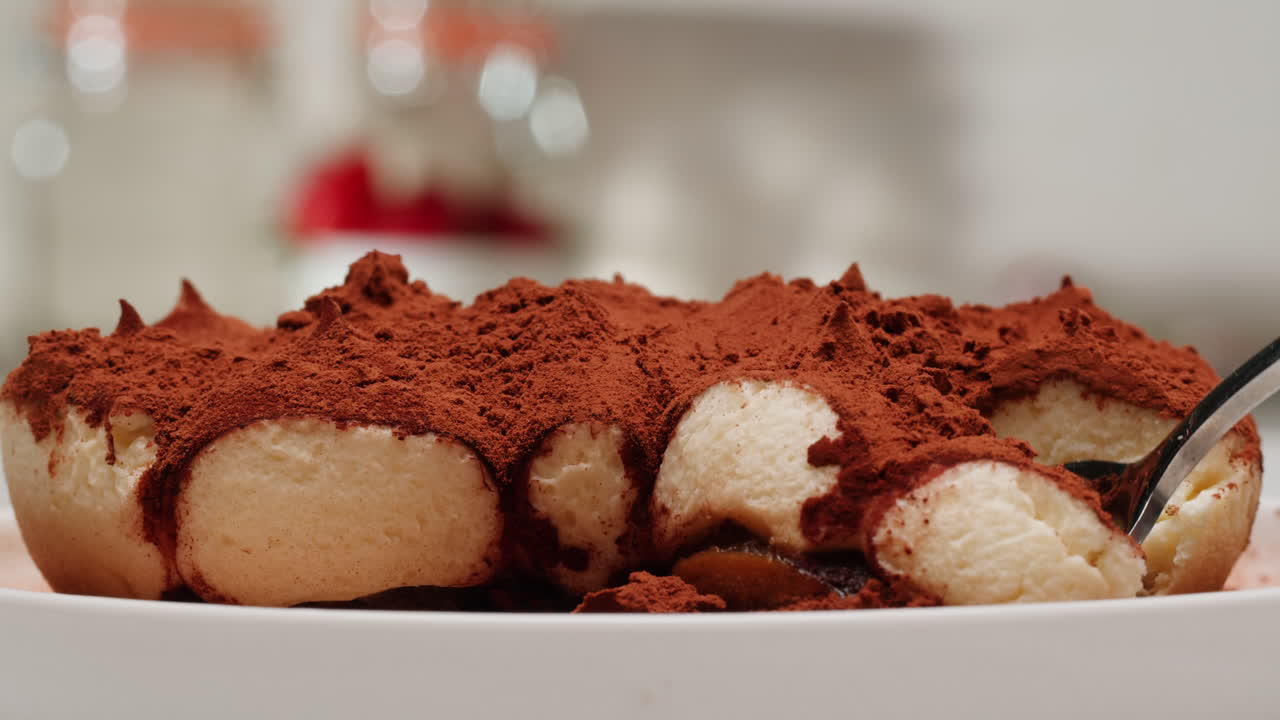 Tiramisu Dessert on a Plate