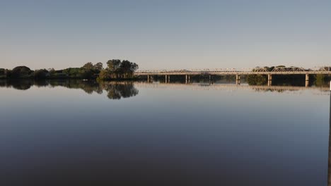 view of the manning river and martin bridge, taree, new south wales, australia.