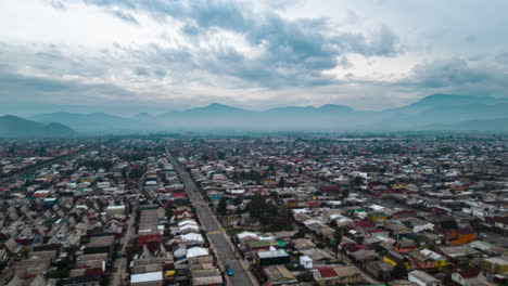 drone after rain clouds maipu santiago chile time lapse