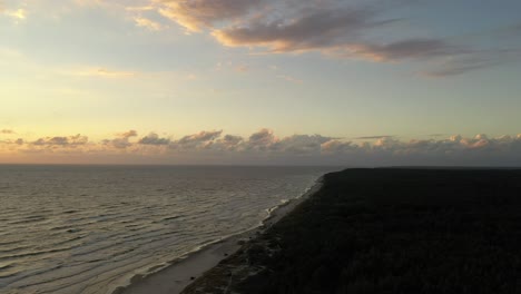 Drone-aerial-view-of-Baltic-sea-coast