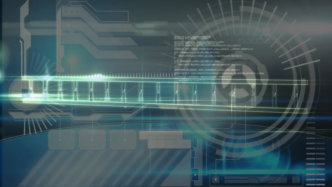 dna 가닥 스핀링과 데이터 처리 애니메이션