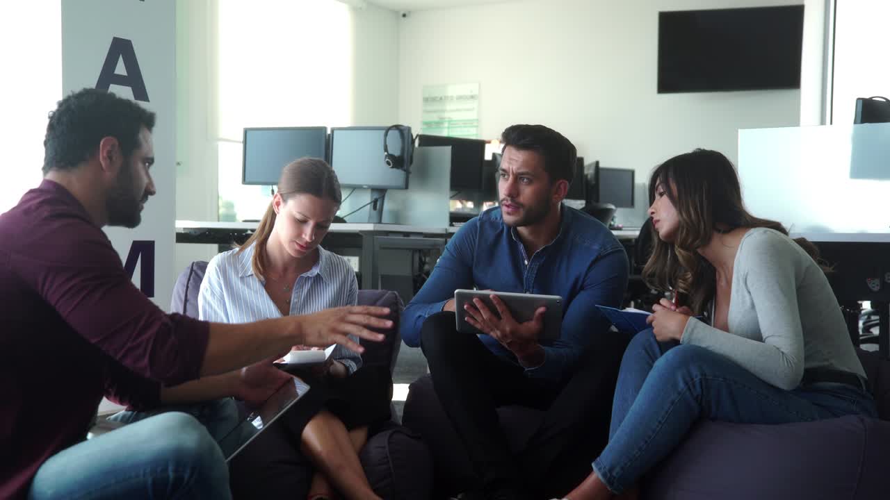 reunión en la oficina