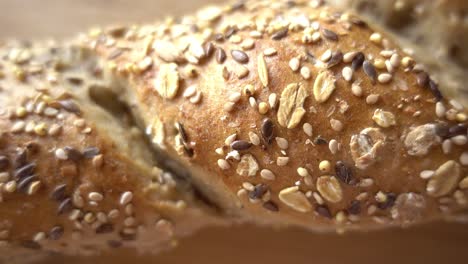 textura del pan con cereales