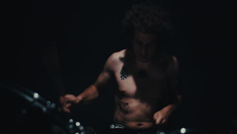 drummer in action