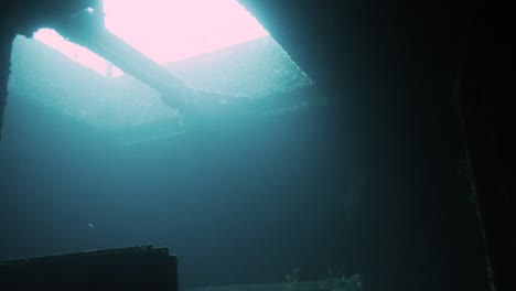 exploring a dark and mysterious sunken shipwreck
